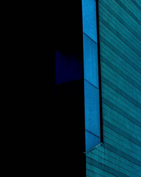 Vnější Pohled Moderní Vysokou Budovu Slunečného Dne — Stock fotografie