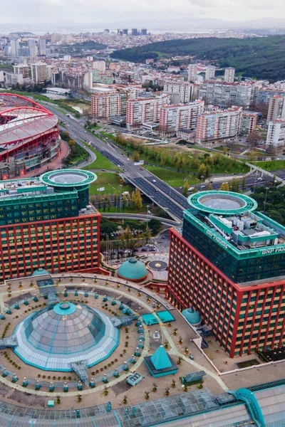 Luftaufnahme Des Centro Colom Und Eines Fußballstadions Lissabon Portugal — Stockfoto