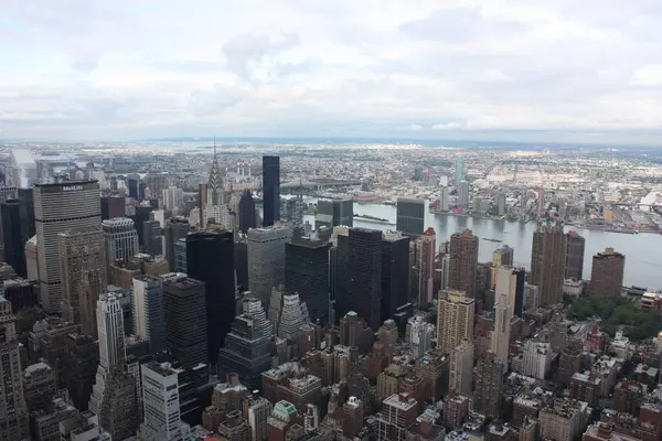 Vista Panorâmica Paisagem Urbana Nova Iorque Estados Unidos Num Dia — Fotografia de Stock