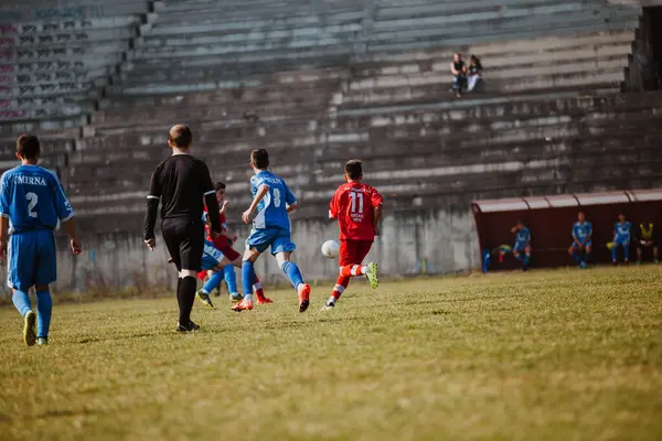 Das Fußballspiel Brcko Bosnien Und Herzegowina — Stockfoto