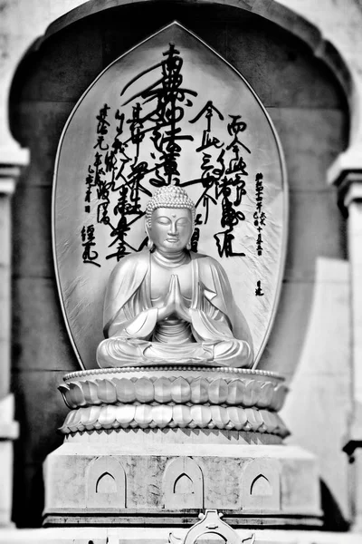 Eine Großaufnahme Einer Buddha Statue Tempel — Stockfoto