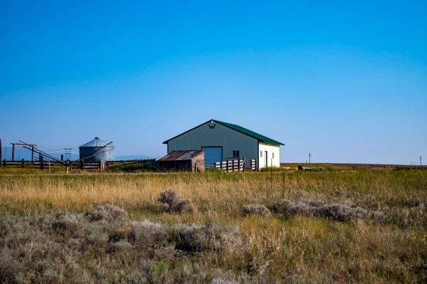 Bel Colpo Fienile Campo — Foto Stock