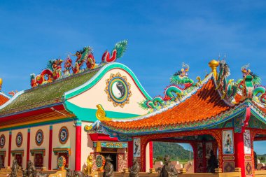 Çin Tapınağı Viharn Sien Bölgesi Chonburi, Tayland ve Güneydoğu Asya