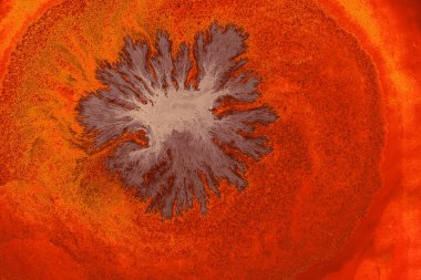 Akriliğin soyut bir arka planı. Renkli boya çözünür