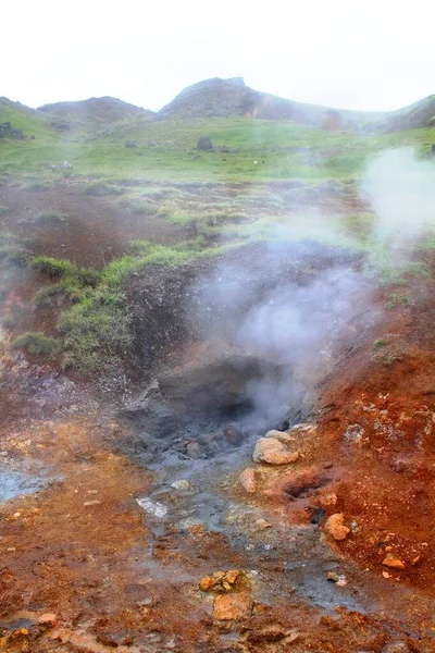 Reykjadalur Hete Bron Thermische Rivier — Stockfoto