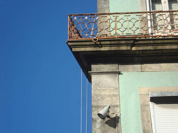 Uma Bela Foto Uma Decoração Antiga Exterior Edifício Com Uma — Fotografia de Stock