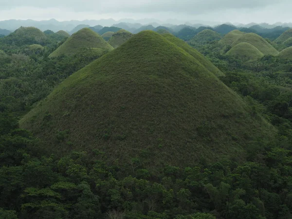 Chocolate Hills Bohol Filipínách — Stock fotografie
