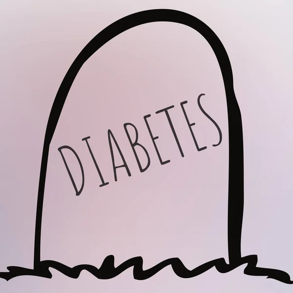Letrero Con Texto Diabetes Sobre Fondo Rosa —  Fotos de Stock