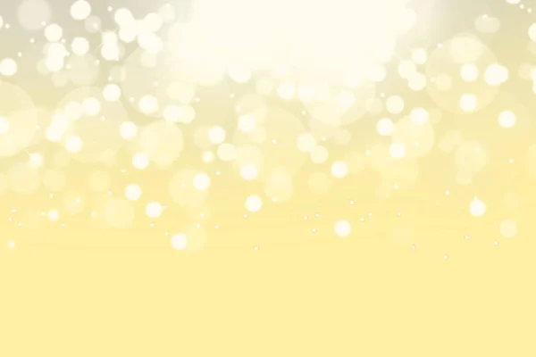 Eine Gelbe Tapete Mit Glänzenden Bokeh Lichtern — Stockfoto