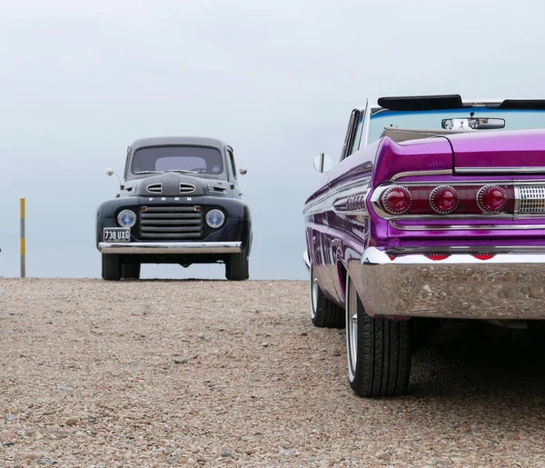 Egy Klasszikus American Car Show Hayling Island — Stock Fotó