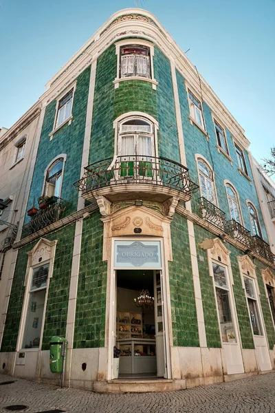 포르투갈의 라고스 알가르베에 타일로 전형적 포르투갈 — 스톡 사진