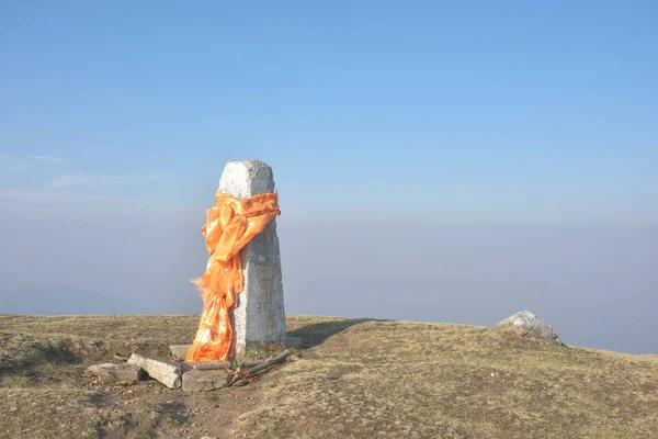 Průzkum Triangulační Bod Nebo Trig Point — Stock fotografie