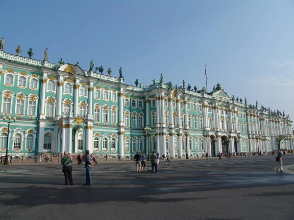 Pohled Zimní Palác Petrohrad Rusko — Stock fotografie