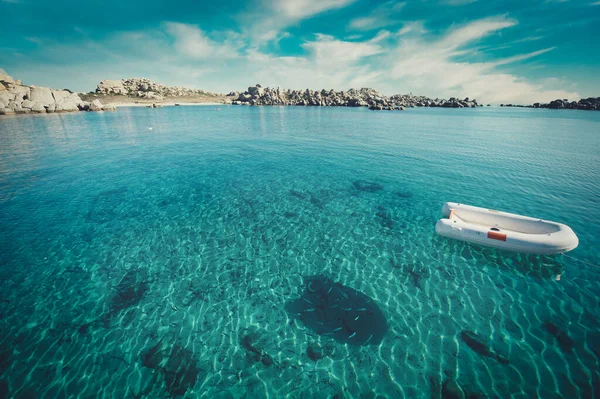 Mer Turquoise Transparente Archipel Maddalena Sardaigne — Photo