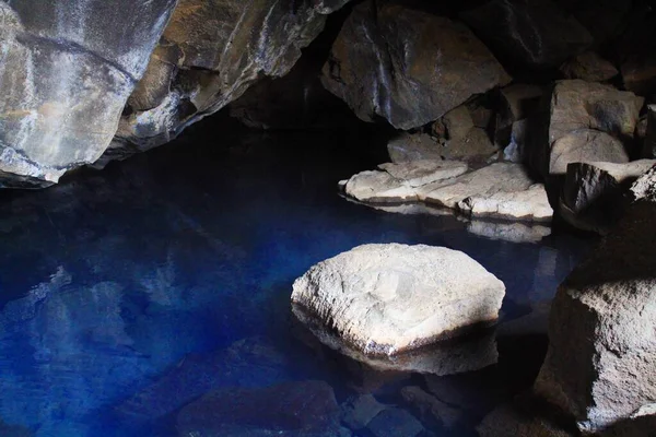 Grjotagja Cave Iceland Featured Game Thrones — Stock Photo, Image