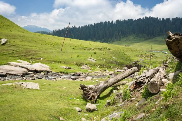 Gulmarg Conhecido Como Gulmarag Kashmiri Uma Cidade Estação Montanhosa Destino — Fotografia de Stock