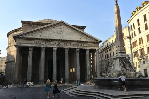Pantheon Rómában Olaszországban Egykori Római Templom Majd Bazilika — Stock Fotó