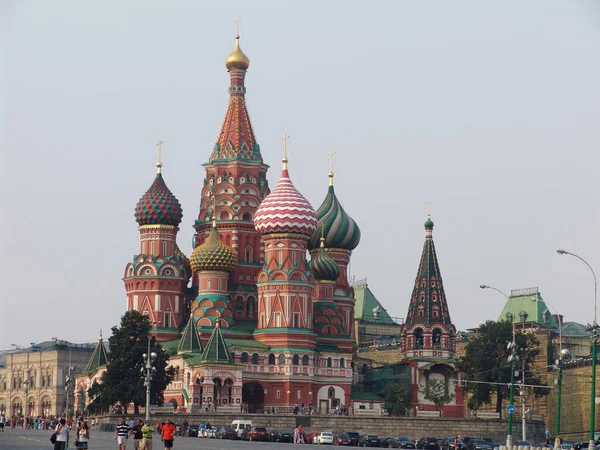 Catedral Vasily Blessed Vulgarmente Conhecida Como Catedral São Basílio — Fotografia de Stock