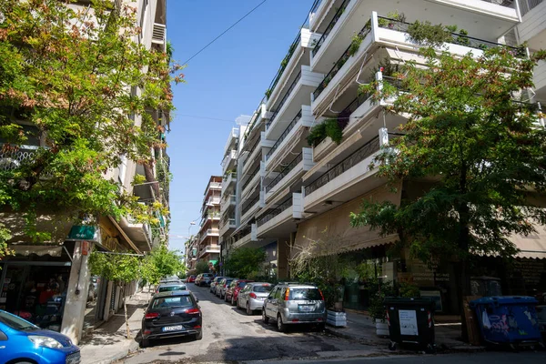 Une Belle Vue Des Rues Des Bâtiments Île Hydra Athness — Photo