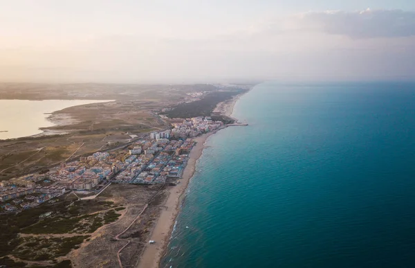 Flygbild Den Fascinerande Stadsbilden Torrevieja Alicante Spanien — Stockfoto