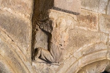 İspanya, Carracedo 'daki Saint Mary Manastırı Kraliyet Sarayı' nda detaylı bir kadife.