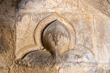 İspanya 'daki Carracedo' lu Aziz Mary Manastırı Kraliyet Sarayı 'ndaki korkuluk.