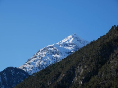 İsviçre 'de güzel bir Alpler manzarası