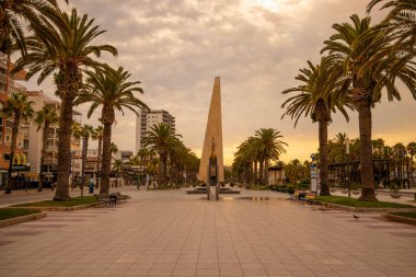 İspanya, Salou şehrinin güzel bir manzarası.