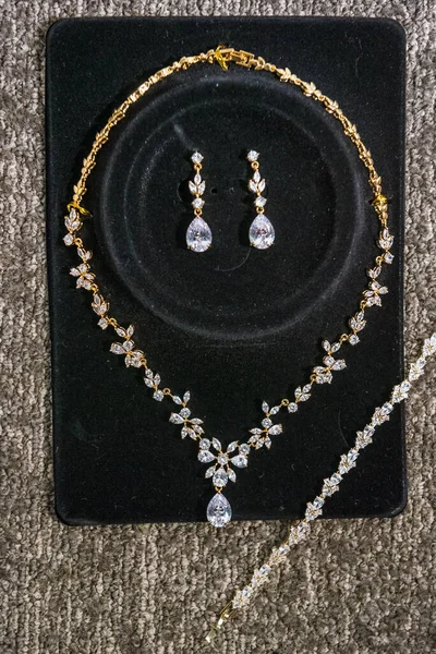 Değerli Bir Mücevher Setinin Yakın Çekimi — Stok fotoğraf