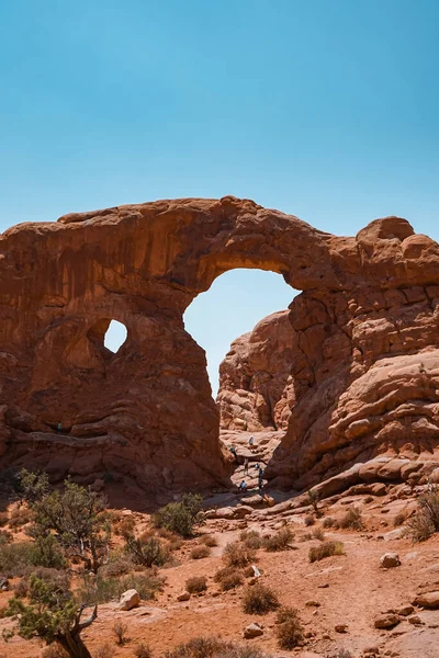 Formaciones Arenisca Parque Nacional Arches Utah —  Fotos de Stock