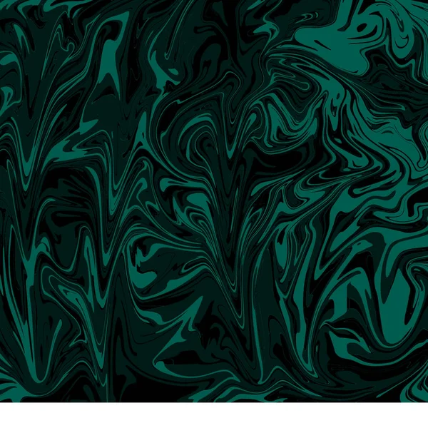 Fondo Verde Abstracto Granate Con Patrón Psicodélico Negro — Foto de Stock