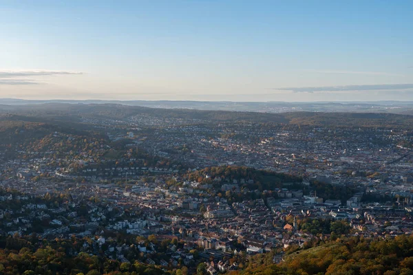 Letecký Pohled Město Stuttgart Německu — Stock fotografie