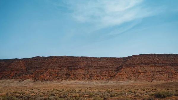 Gyönyörű Kilátás Nyílik Hegyi Alakzat Útról Arizona — Stock Fotó