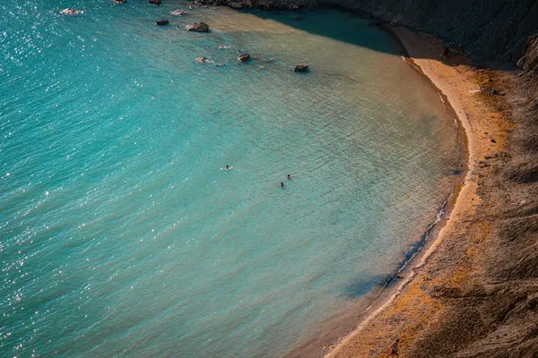Αεροφωτογραφία Της Παραλίας Στη Μάλτα — Φωτογραφία Αρχείου