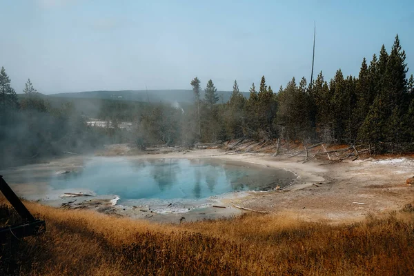 Beautiful View Colorful Geyser Yellowstone National Park — Stock Photo, Image