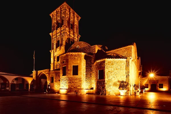 Церковь Святого Лазаря Ларнаке Ночью — стоковое фото