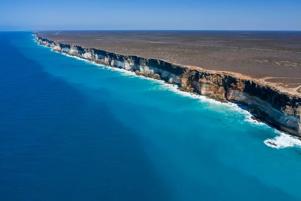 Aerial View Beautiful Great Australian Bight Cliffs Captured Bunda Cliffs — Stock Photo, Image