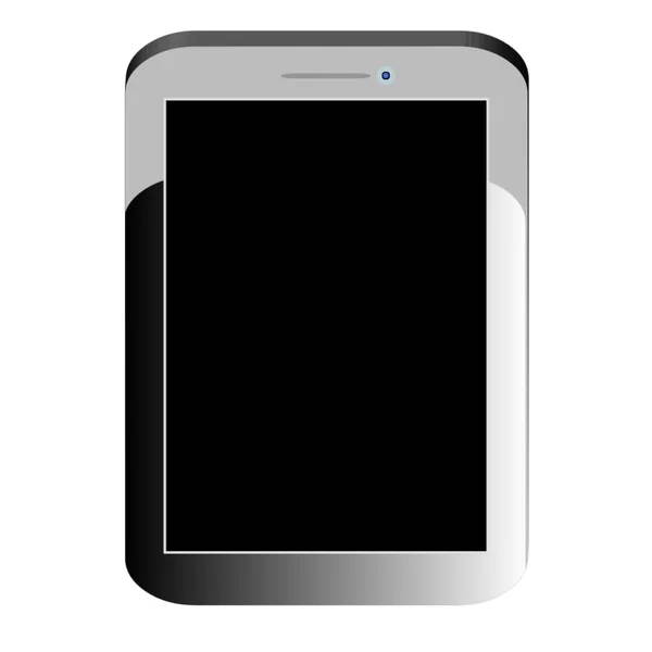 Eine Darstellung Einer Mobilen Registerkarte Vor Weißem Hintergrund Mit Freiem — Stockfoto