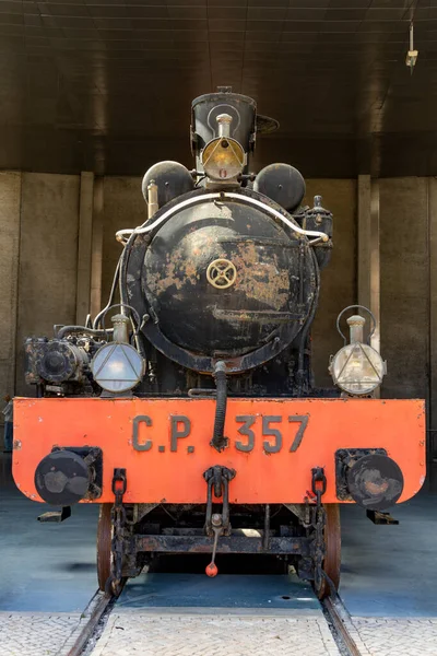 Ett Blodtrycksfall 357 Lok Vid Statens Järnvägsmuseum Entroncamento Portugal — Stockfoto
