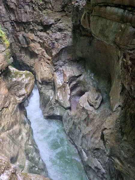 Belo Tiro Uma Chalupa Liechtenstein Gorge Localizado Nos Alpes Austríacos — Fotografia de Stock