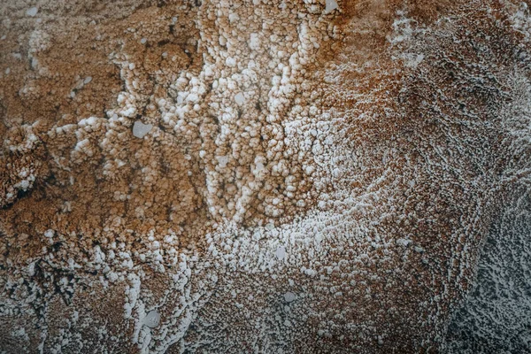 View Sulfur Deposits Yellowstone National Park — Stock Photo, Image