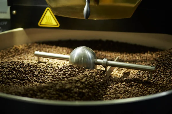 新鮮なコーヒー豆のクローズアップショット ストック画像