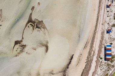 Güney Avustralya 'daki Whyalla plajında deniz manzarası.