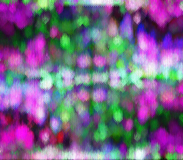Abstract Iridescent Glitch Art Background Illustration — Stock Photo, Image