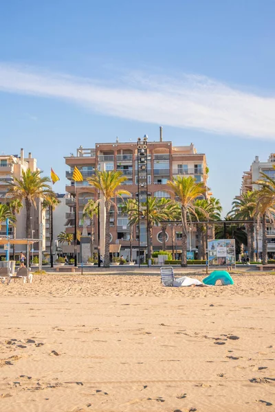 Verticaal Uitzicht Het Strand Salou Spanje — Stockfoto