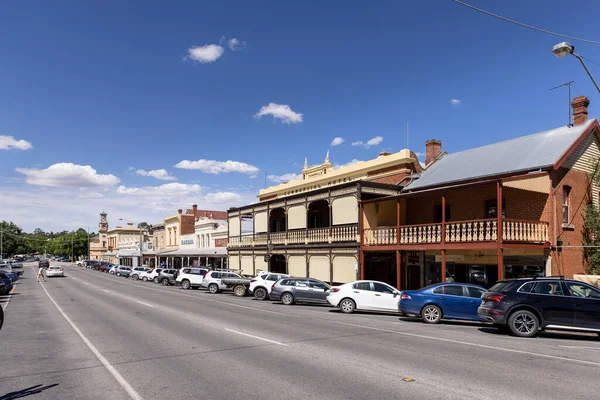 Main Street Beechworth Victoria Australia Historic Post Office Building Background — Stock Photo, Image