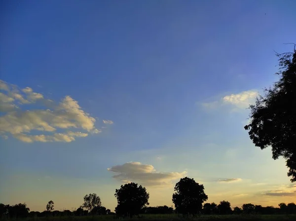 Krásný Krátký Západ Slunce Fotografie Pozadí — Stock fotografie