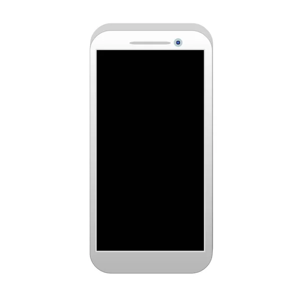 Rendering Mobile Phone White Background Free Space Text — Stock Photo, Image
