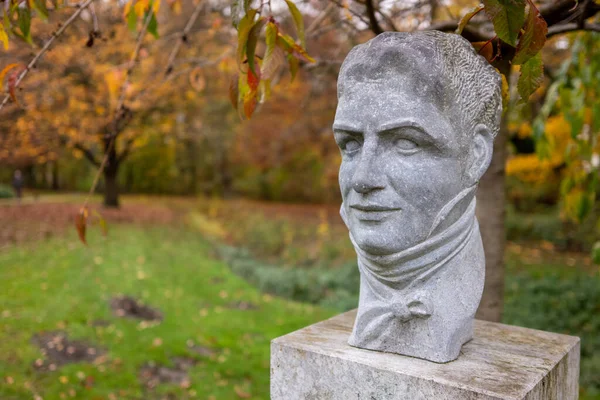 Знаменитая Каменная Скульптура Александра Фон Гумбольдта Боттропе Германия — стоковое фото
