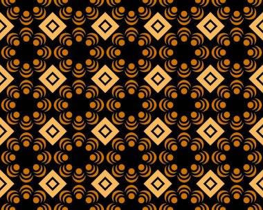 Çeşitli bej şekilli, pürüzsüz fayans desenlerinin soyut bir çizimi